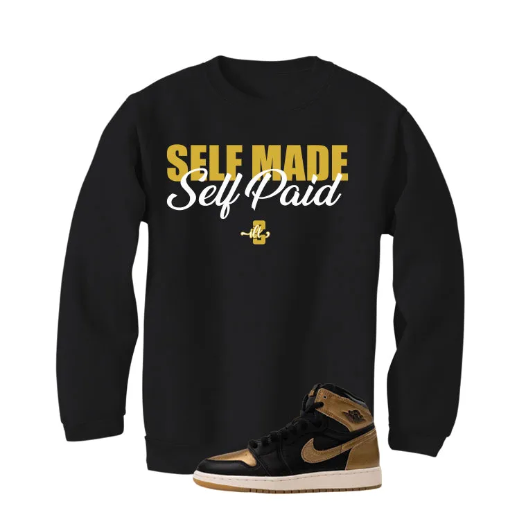 Air Jordan 1 High OG Metallic Gold Black T-Shirt (Self Made Self Paid)| illcurrency