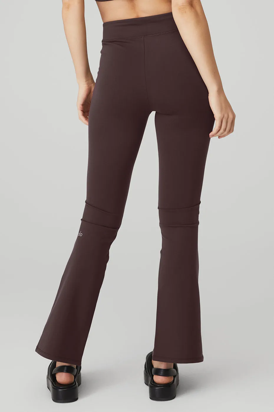 Airbrush High-Waist 7/8 Flutter Legging - Raisin