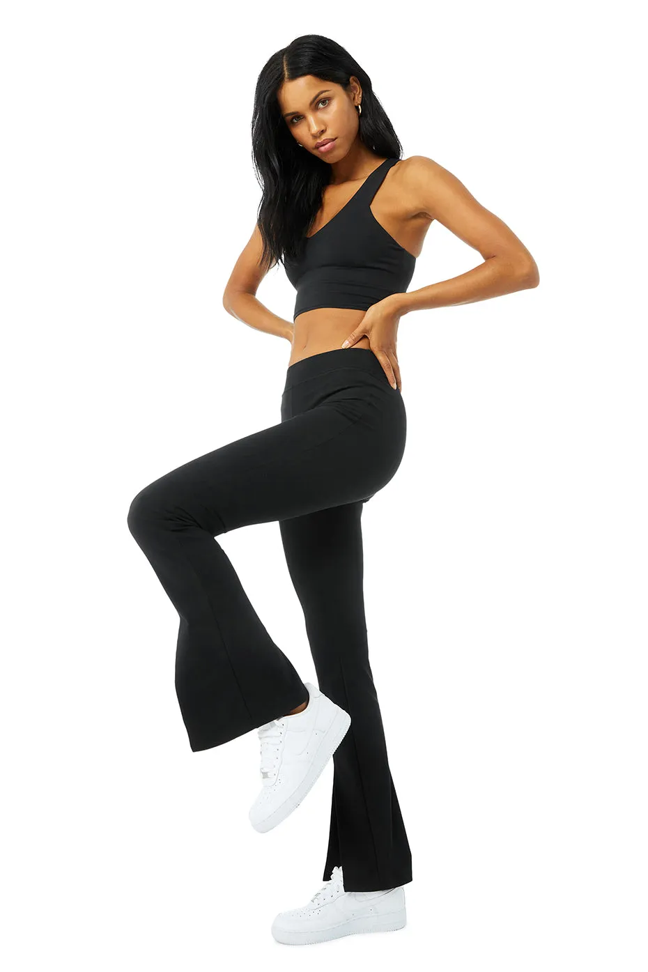 Airbrush High-Waist Flutter Legging & Real Bra Tank Set