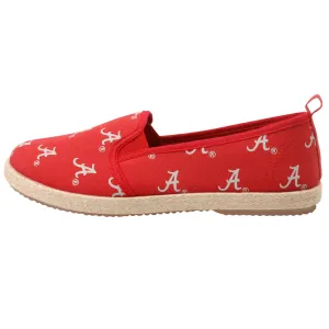 Alabama Crimson Tide NCAA Womens Canvas Espadrille Shoes