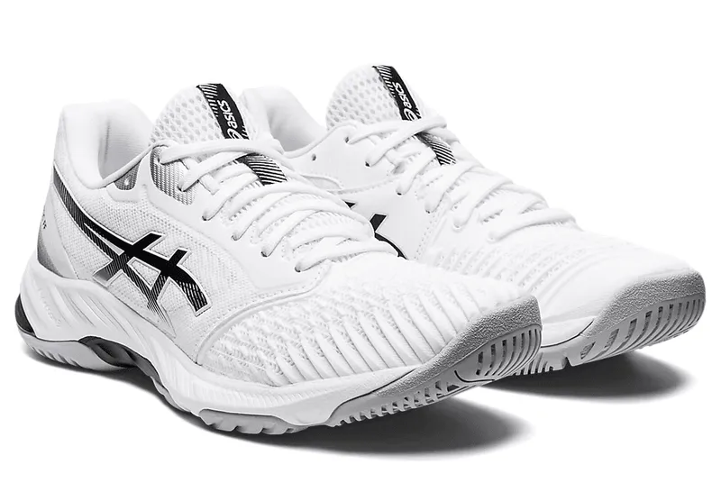 Asics Netburner Ballistic FF 3 Unisex Shoes, White / Black