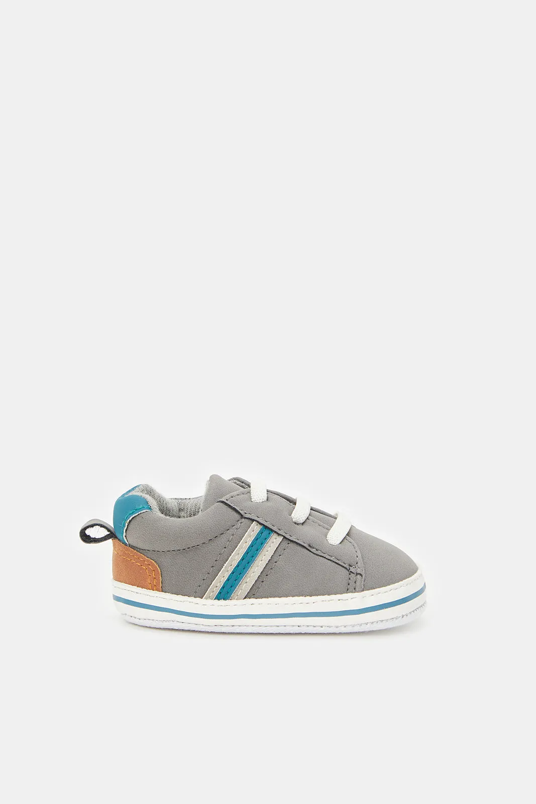 Baby Grey Pram Shoes