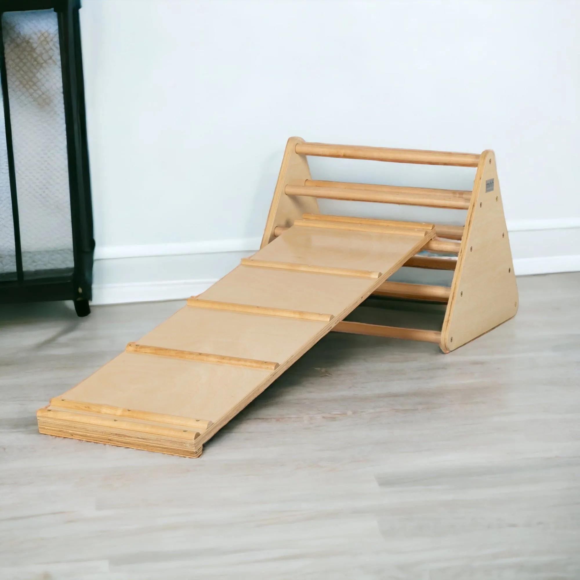 Baby Indoor Pikler Play Set - Varnished Climbing Ramp