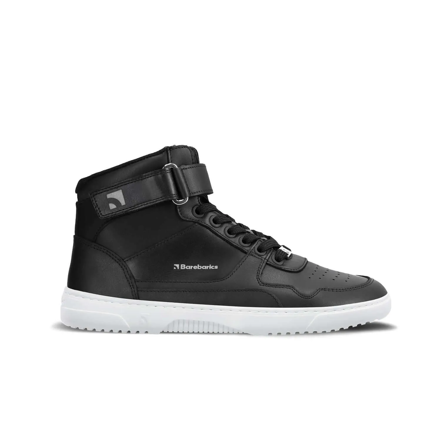 Barefoot Sneakers Barebarics Zing - High Top - Black & White - Leather