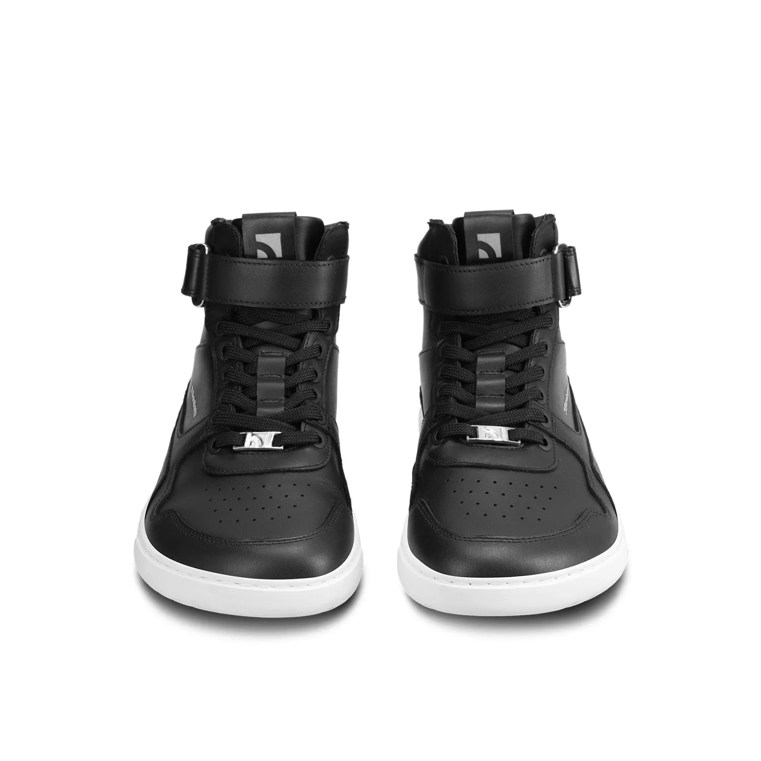 Barefoot Sneakers Barebarics Zing - High Top - Black & White - Leather