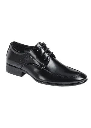 Black Boys Lace Up Dressy Loafer