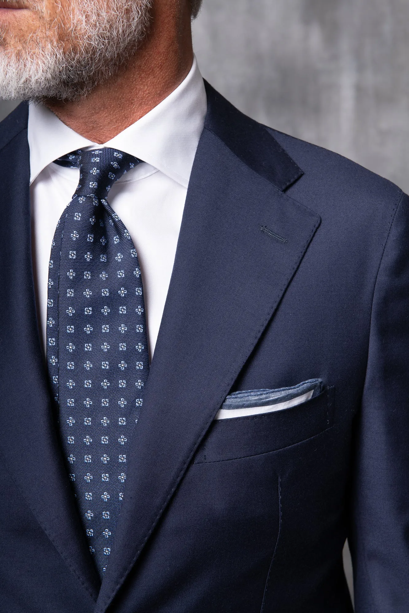 Blue Full Canvas Suit - Made in Italy