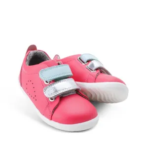 Bobux Step Up SU SWITCH Grass Court Sneaker Guava Pink NOT RETURNABLE