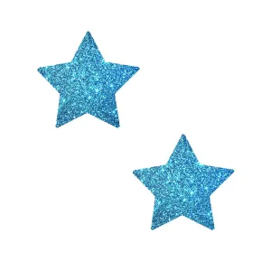 Bowie Blue Glitter Starry Nights Small Body Stickers 6PK