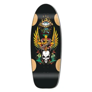 Bull Dog Designs Z-13 BLACK FORMICA 33"x 11.875"x WB 18.5" Skateboard Deck