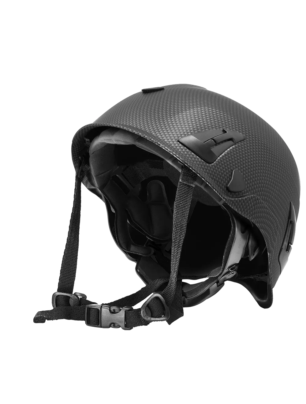 Bullhead Safety™ Head Protection - Matte Black Graphite Climbing Style Protective Helmet with Six-Point Ratchet Suspension and Four-Point Chin Strap - HH-CH1-CB