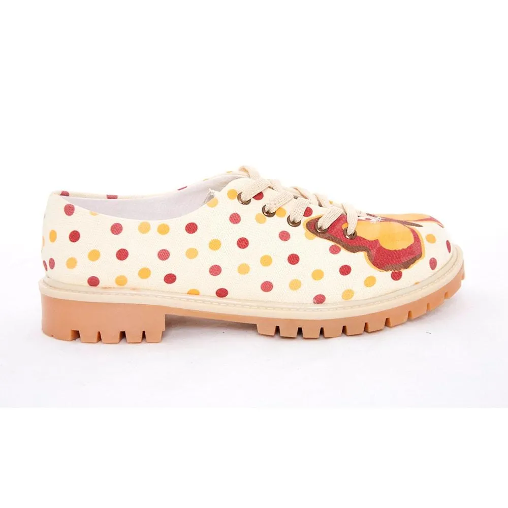 Butterfly and Dots Oxford Shoes TMK5503