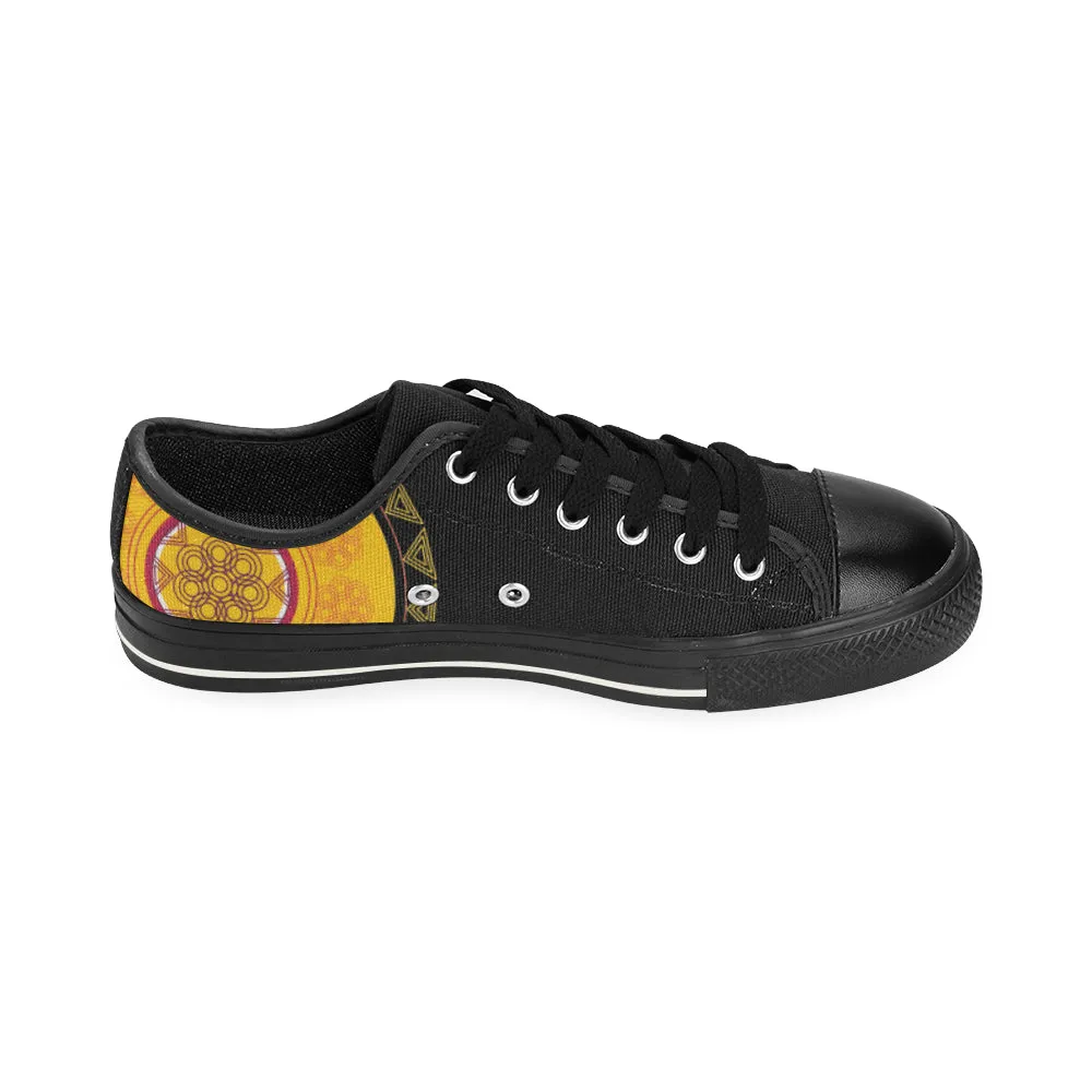 Buy Men's Mandala Print Canvas Low Top Shoes at TFS