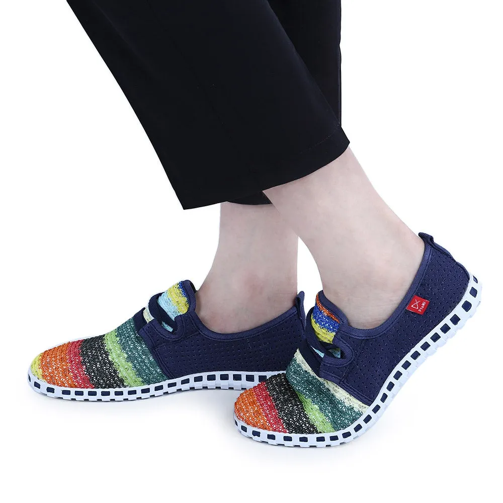 Casual Colorful Hollow Out Lace Up Flat Shoes for Ladies