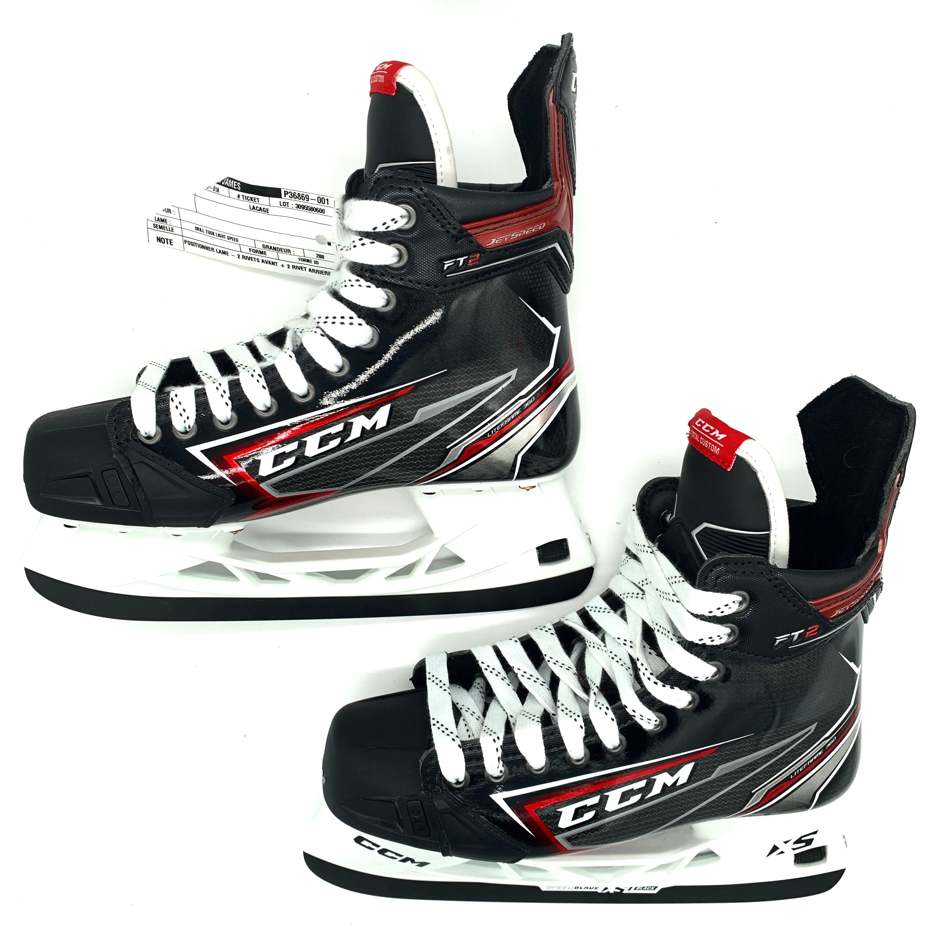 CCM Jetspeed FT2 - Pro Stock Hockey Skates - Size L9.25D - James Van Riemsdyk