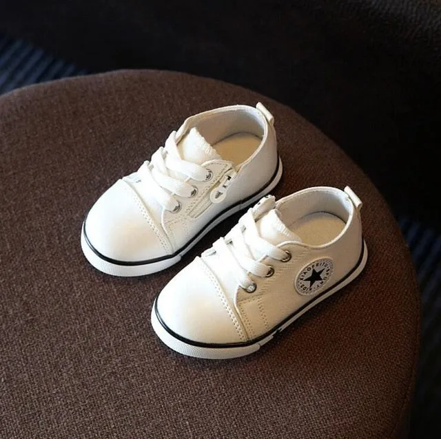 Comfortable Breathable Children's Canvas Sneakers