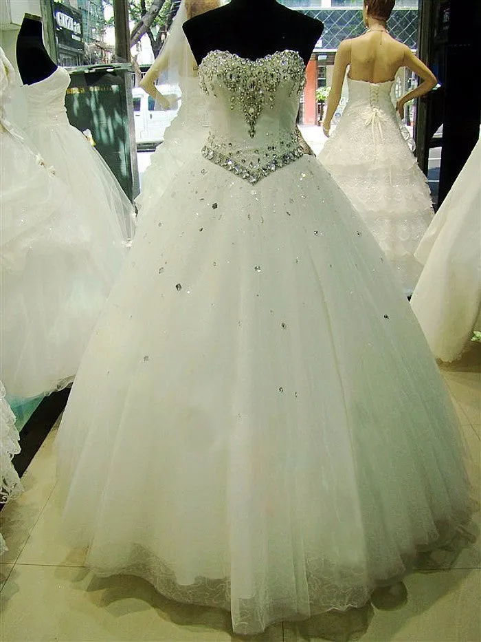 Crystal Wedding Dress At Bling Brides Bouquet - Online Bridal Shop