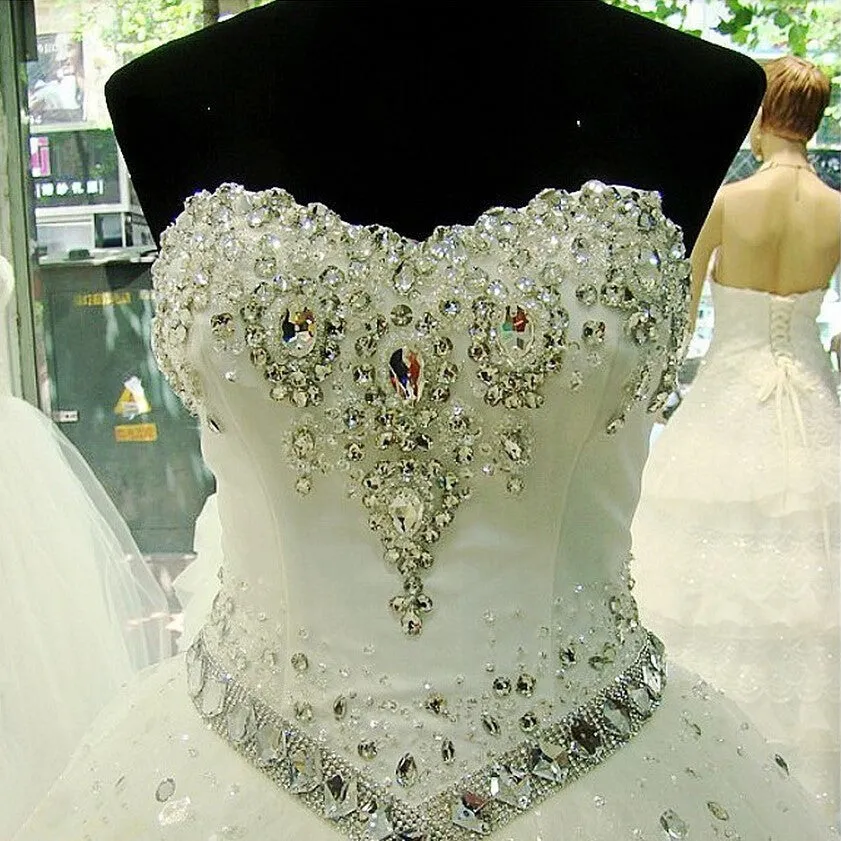 Crystal Wedding Dress At Bling Brides Bouquet - Online Bridal Shop