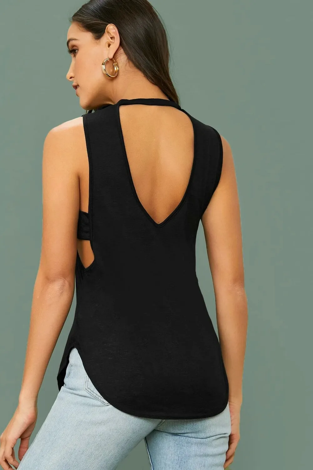 Curved Hem Tank Top