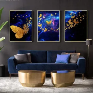 Dancing Butterfly Canvas Print (60x90 cm)