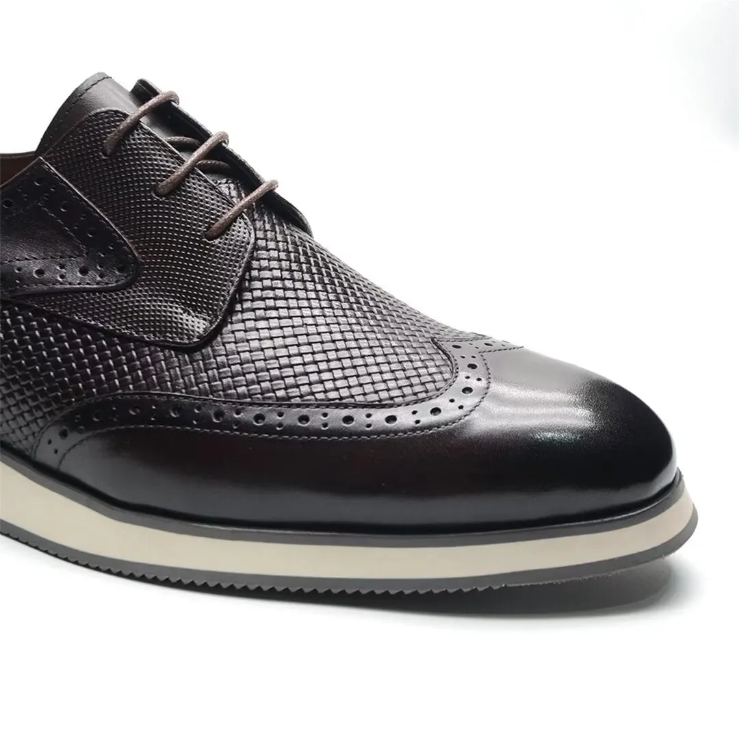 Distinctive Lace-Up Leather Dress Shoes