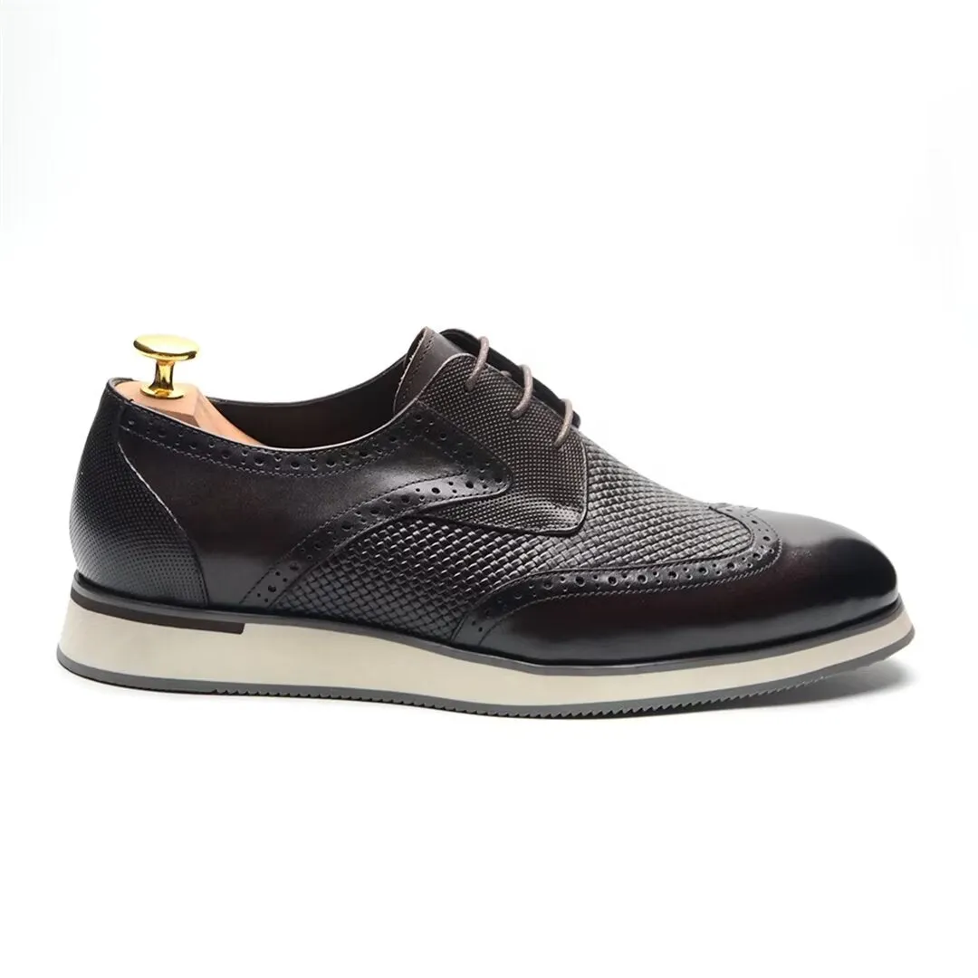 Distinctive Lace-Up Leather Dress Shoes