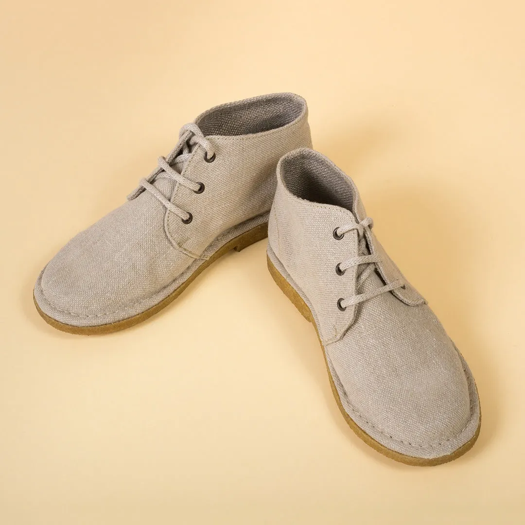 DOWNTON Organic Hemp High Tops With Natural Rubber Sole (Men's Sizes)