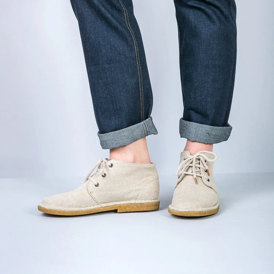 DOWNTON Organic Hemp High Tops With Natural Rubber Sole (Men's Sizes)