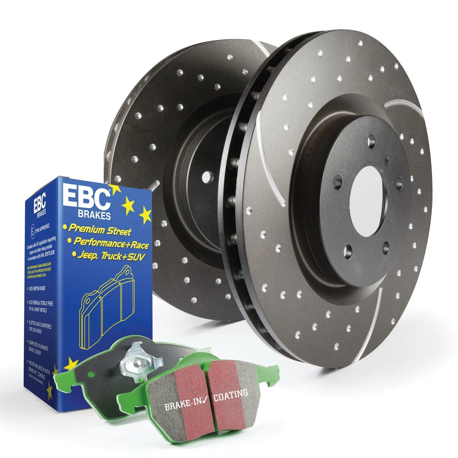 EBC Brakes S10KR1389 S10 Kits Greenstuff 2000 and GD Rotors