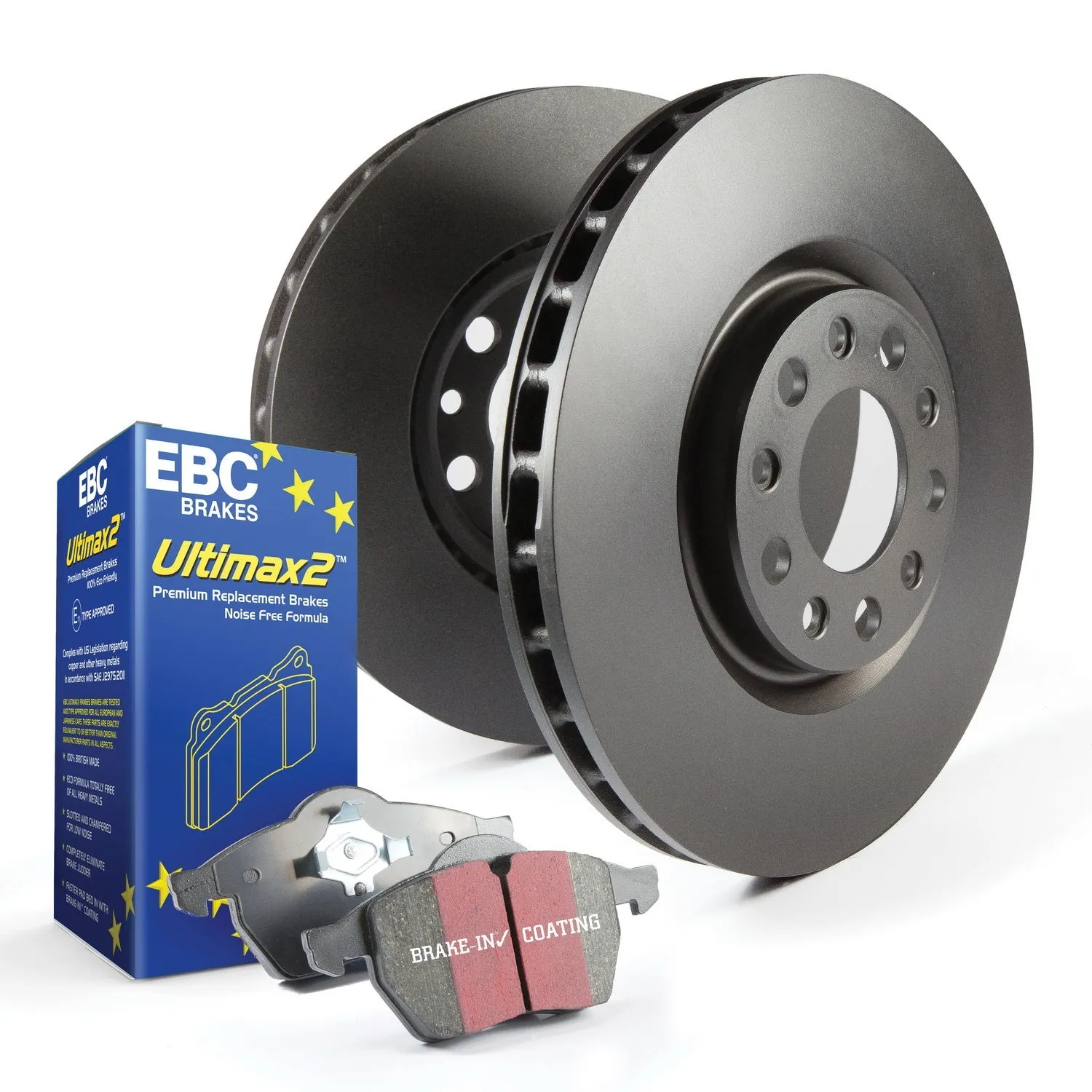 EBC Brakes S1KR1400 S1 Kits Ultimax 2 and RK Rotors