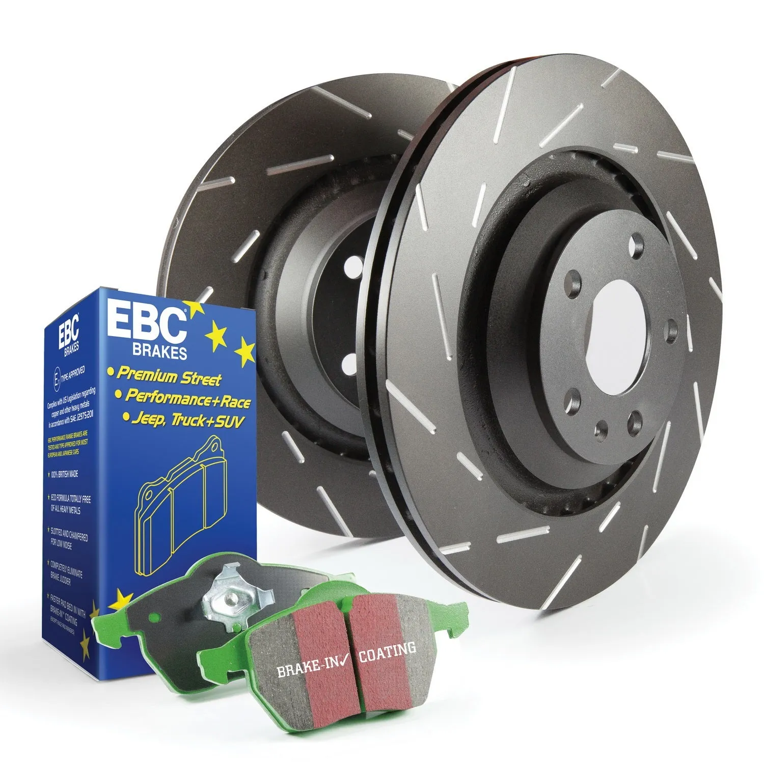 EBC Brakes S2KF1315 S2 Kits Greenstuff 2000 and USR Rotors