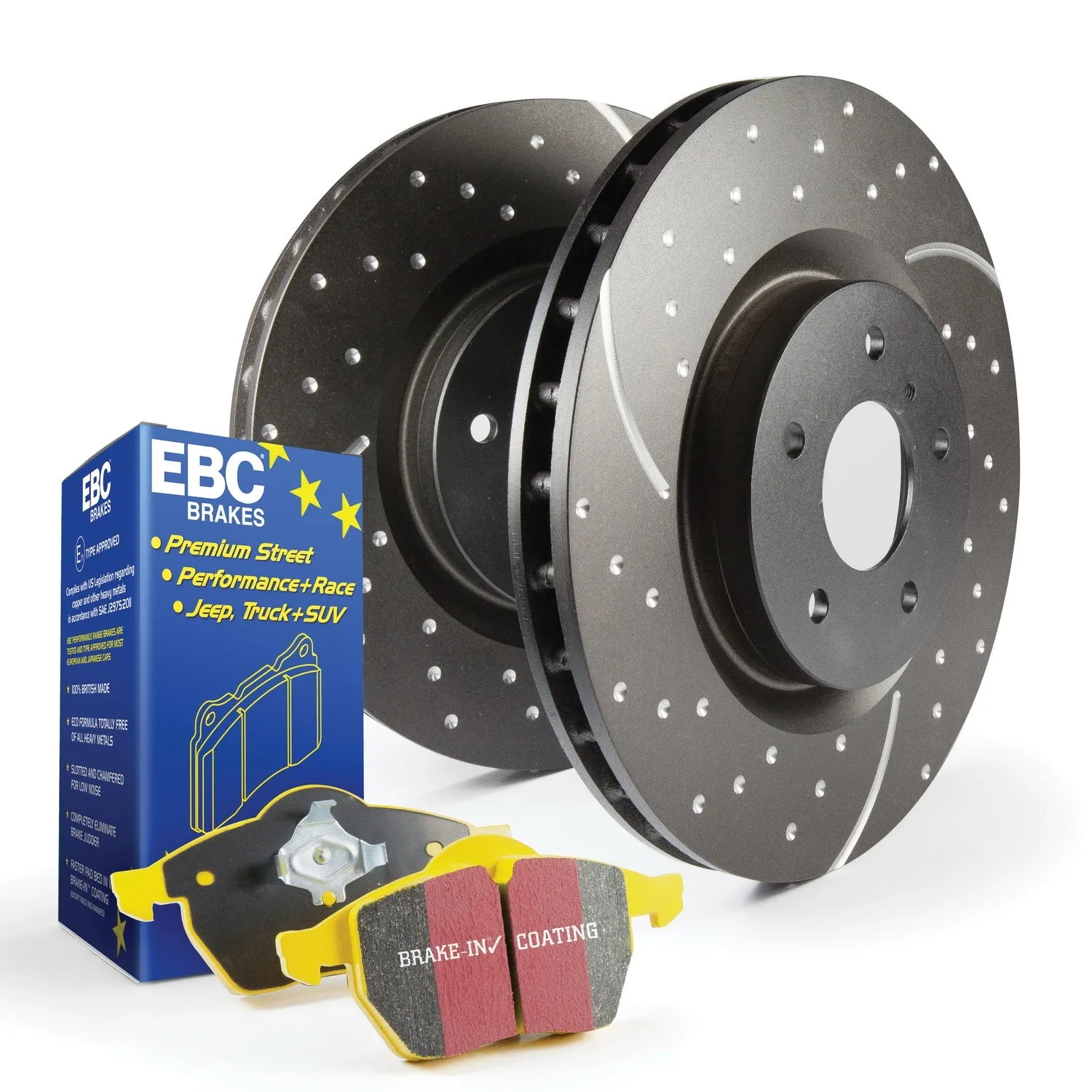 EBC Brakes S5KF1356 S5 Kits Yellowstuff And GD Rotors