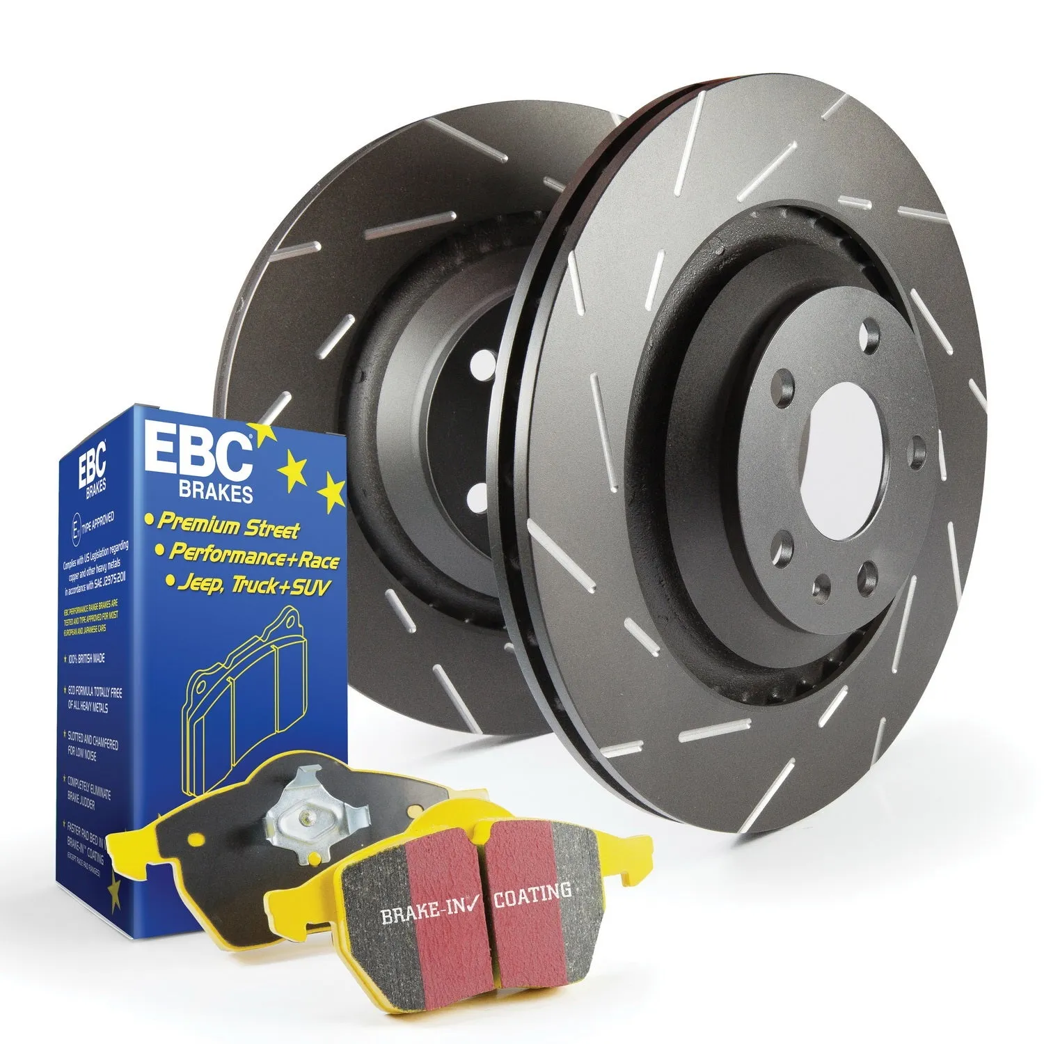 EBC Brakes S9KF1195 S9 Kits Yellowstuff and USR Rotors