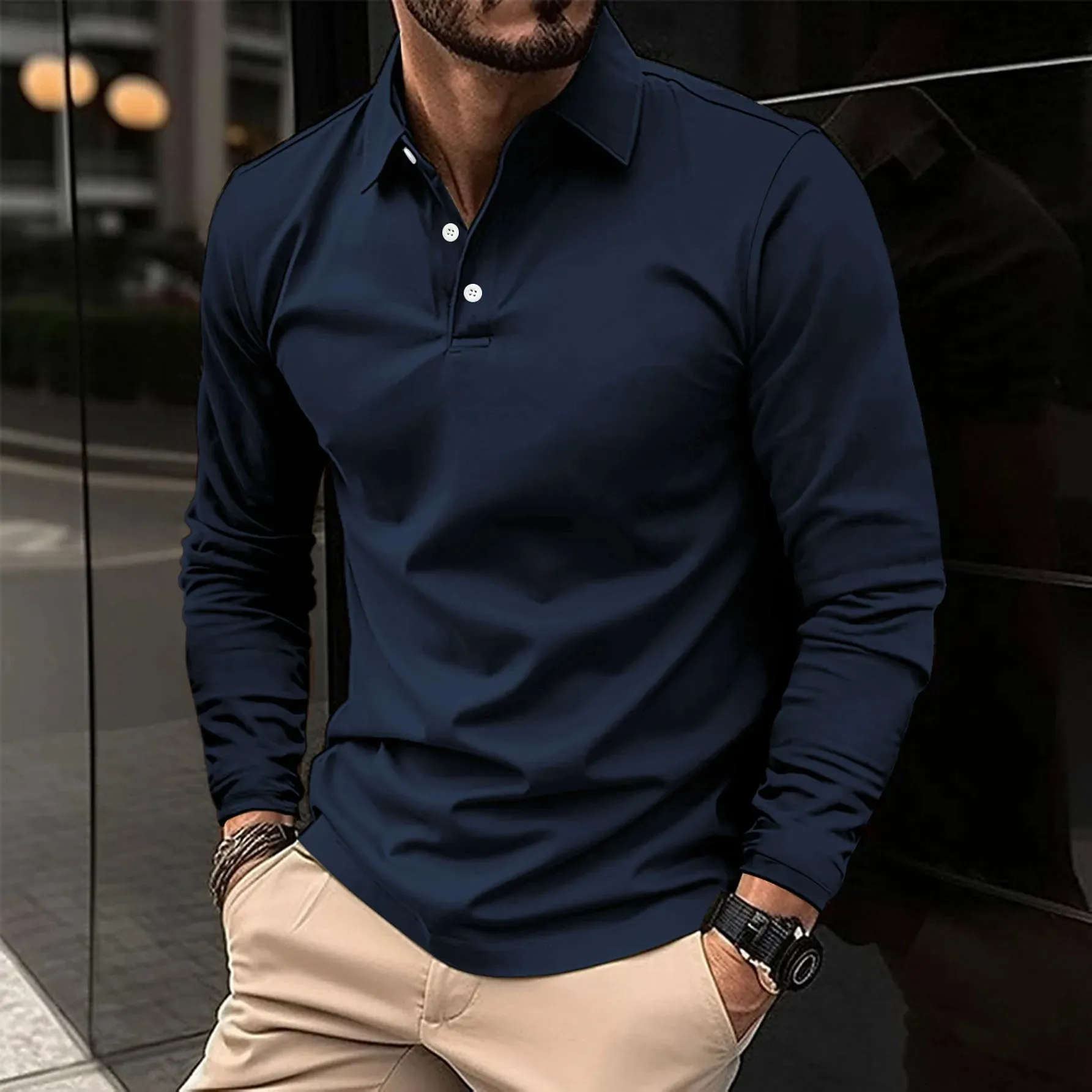 Eike Long Sleeve Polo Shirt