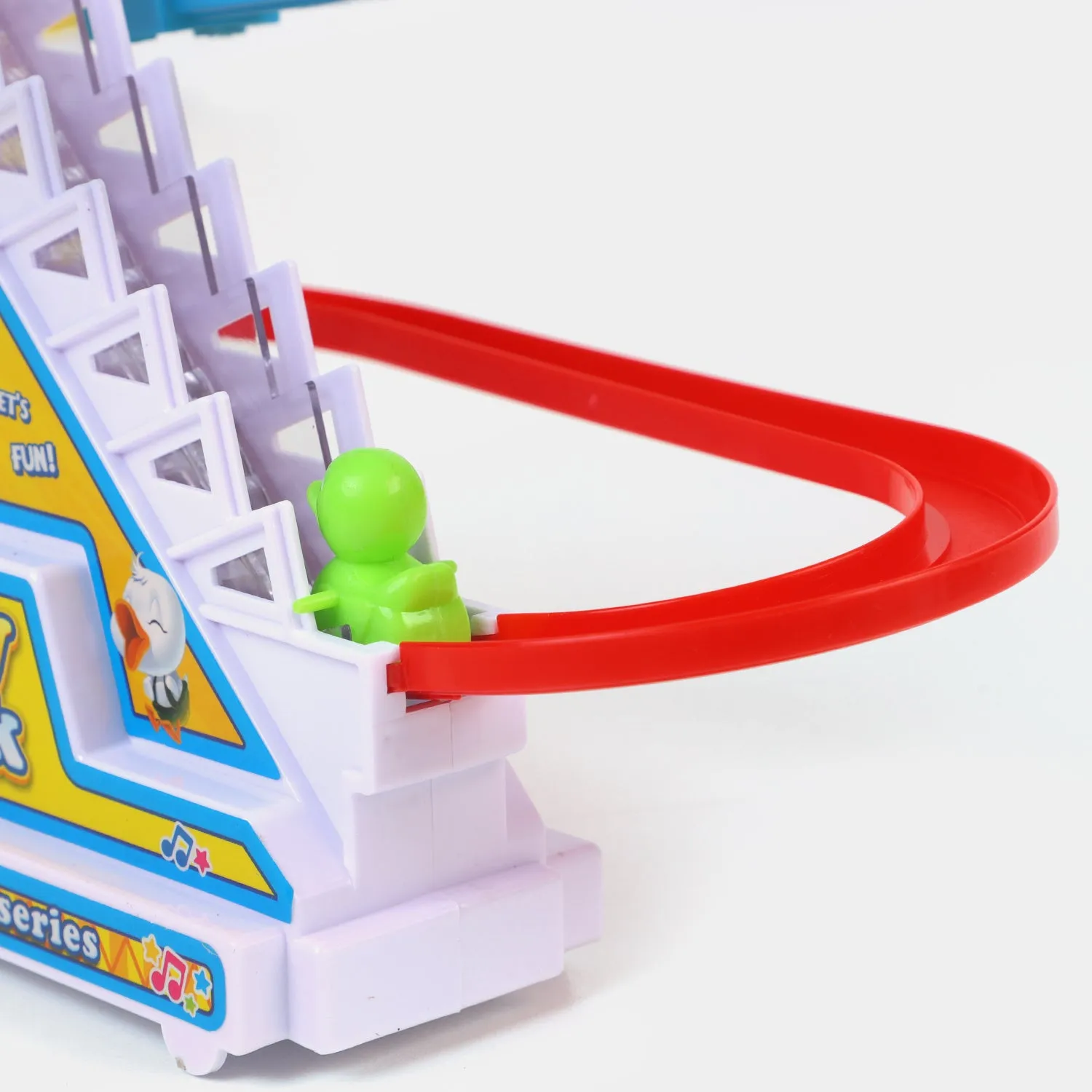 Electronic Music Funny Climbing Stairs Runway Cartoon Toy Set