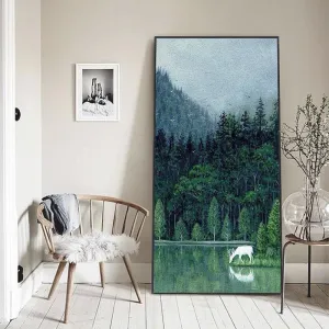 Elegant Green Forest Wall Art Print