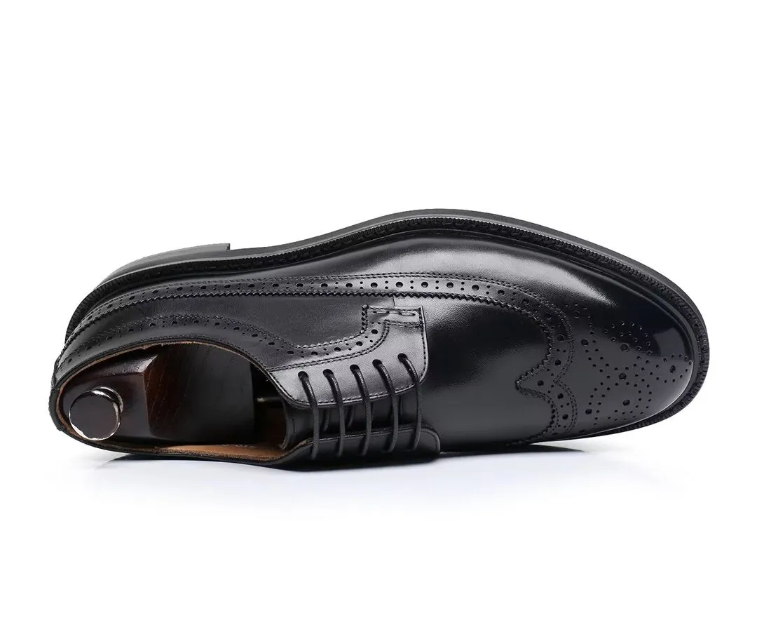 ElegantStride Cowhide Leather Men's Dress Shoes