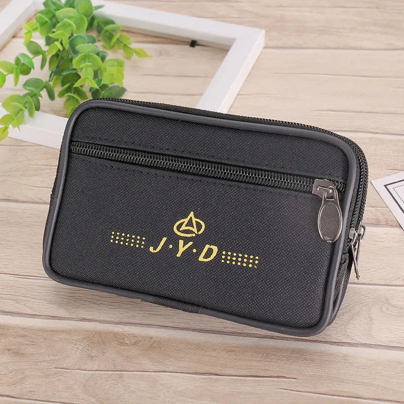 Enlarged Canvas Mobile Phone Bag Zipper Waterproof