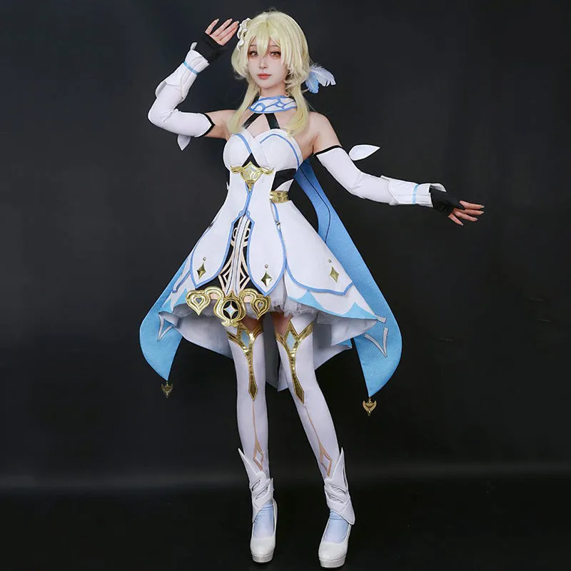 Genshin Impact Player Female Traveler Lumine Cosplay Costume