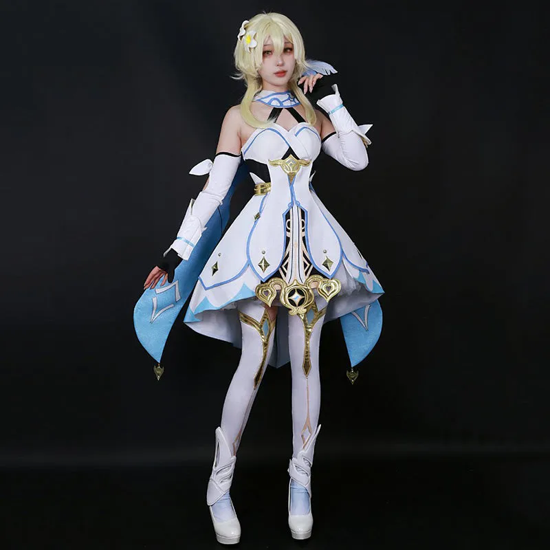 Genshin Impact Player Female Traveler Lumine Cosplay Costume