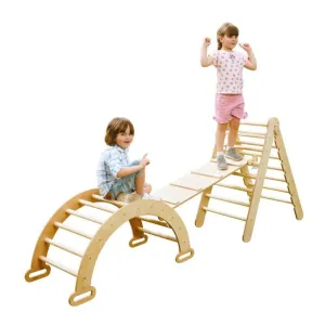 Goodevas 3 in 1 Montessori Climbing Set -Beige