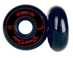 Ground Control CM Henderson Wheels 64mm 90a - Black (Set of 4)