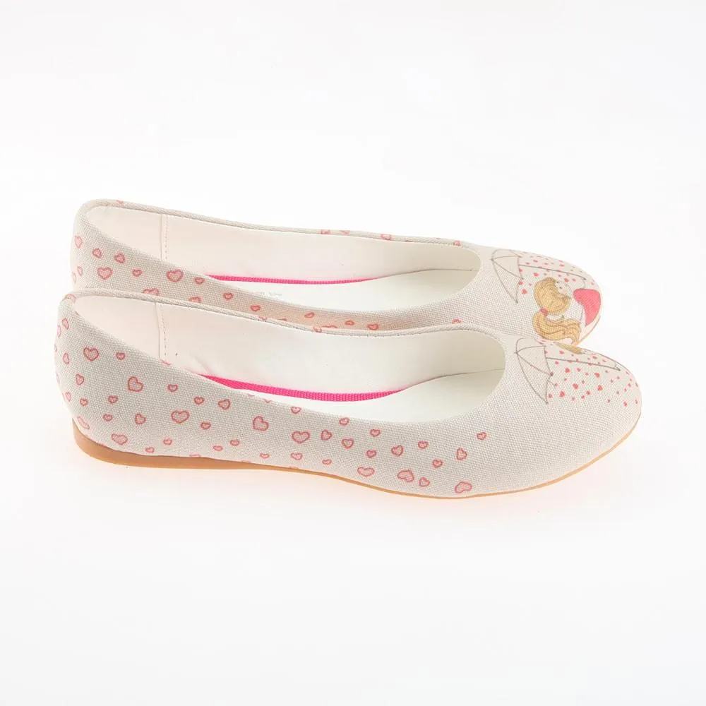 Heart Raining Ballerinas Shoes 1107