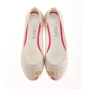 Heart Raining Ballerinas Shoes 1107