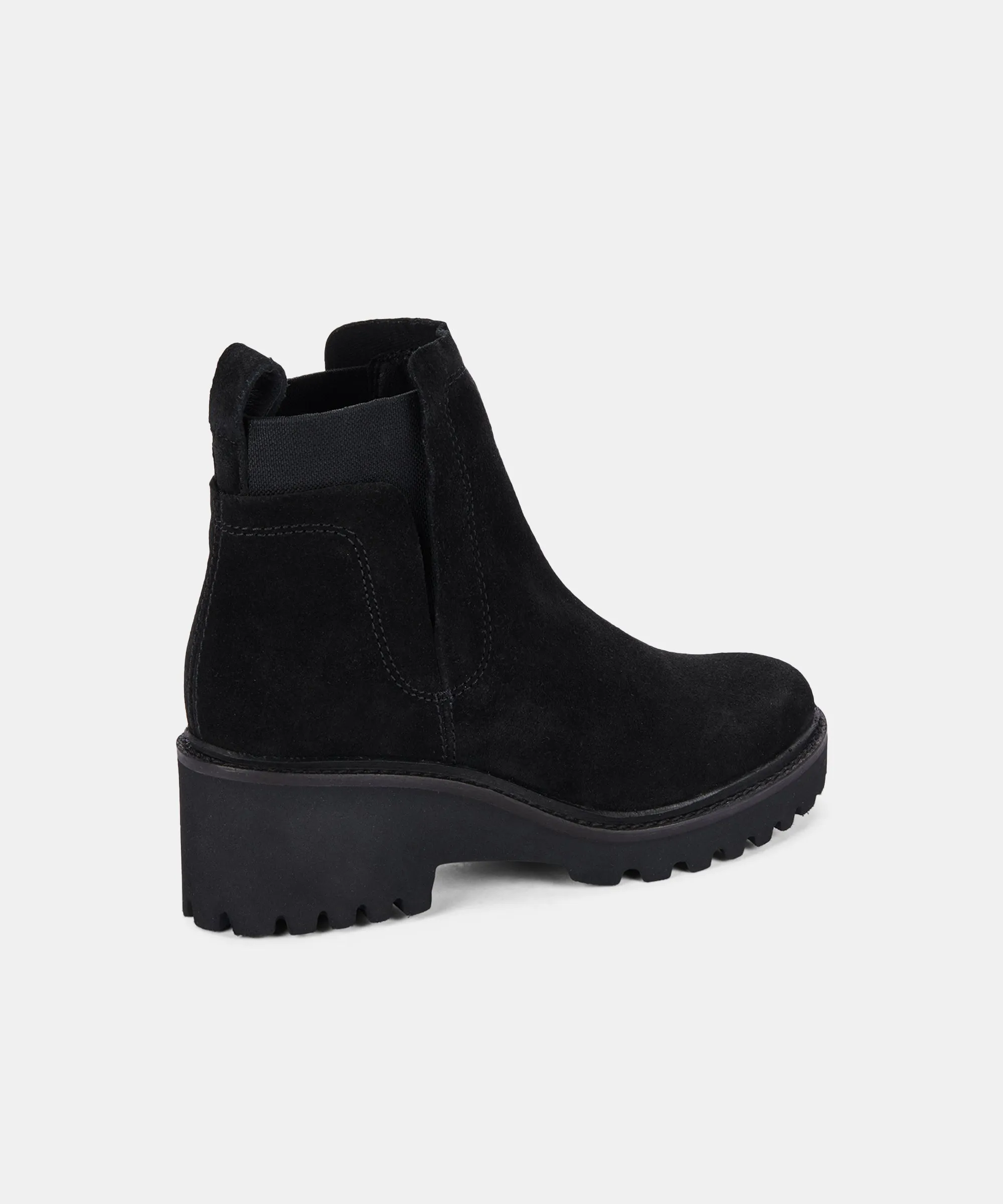 HUEY BOOTIES BLACK SUEDE