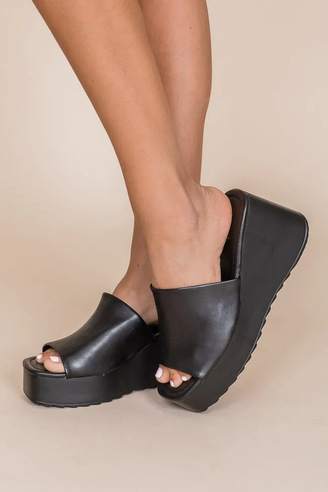 Jaclyn Black Chunky Heels FINAL SALE