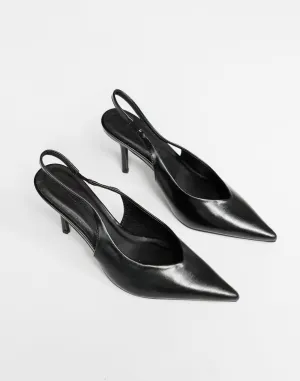 Kendra Heels (Black Shine) - By Billini