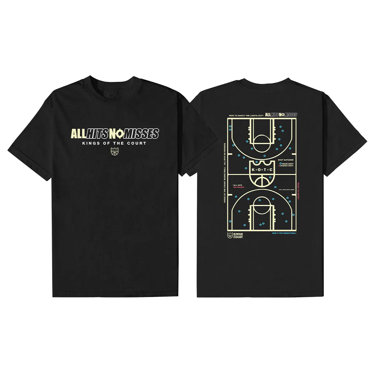 Kings of the Court Built for Basketball Collection Statement Oversized T-Shirt For Men