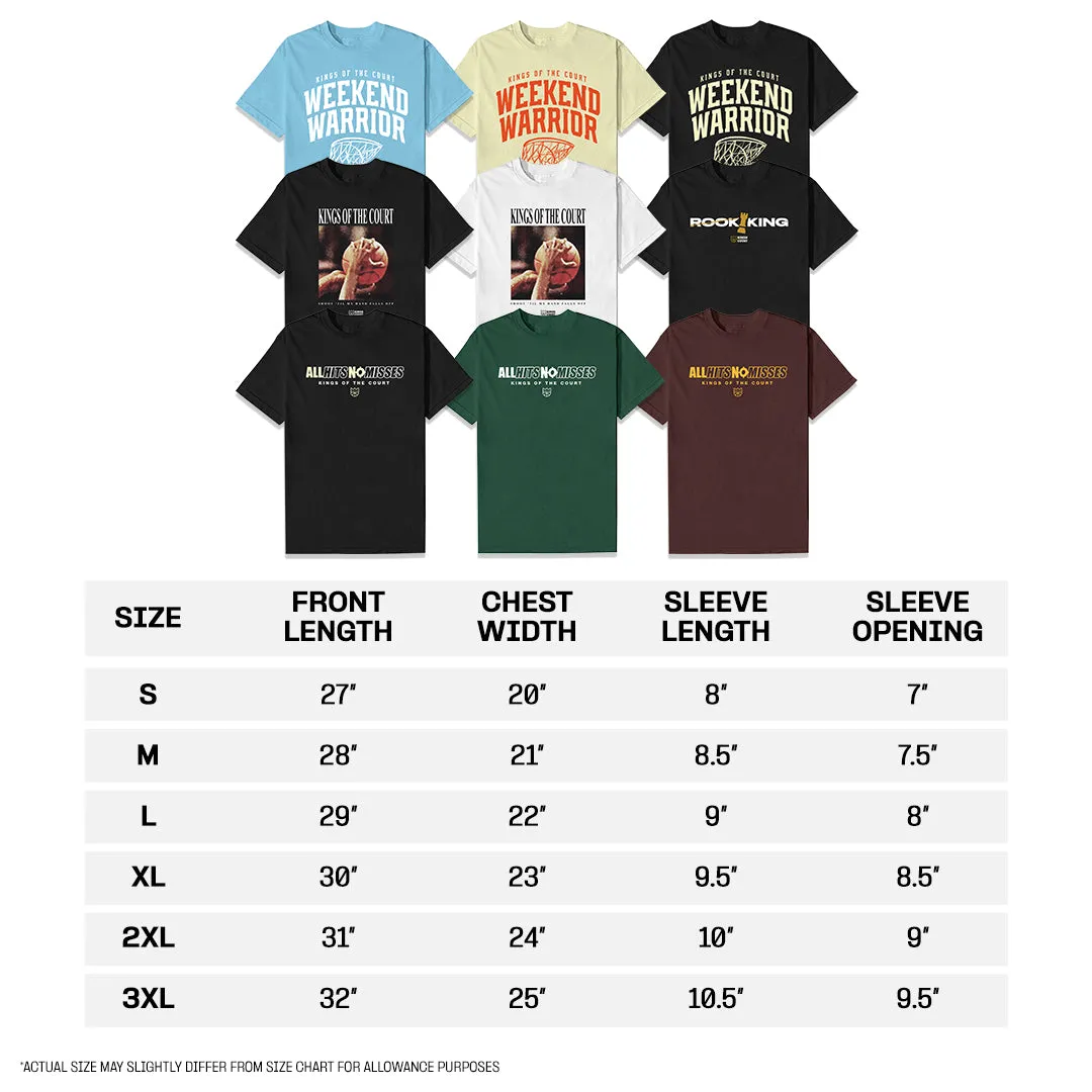 Kings of the Court Built for Basketball Collection Statement Oversized T-Shirt For Men