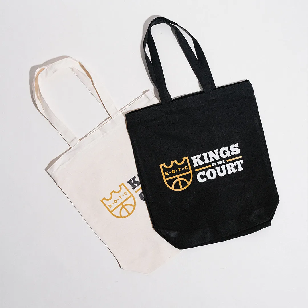 KOTC Tote Bag with Zipper 14x16 Inches Kings of the Court